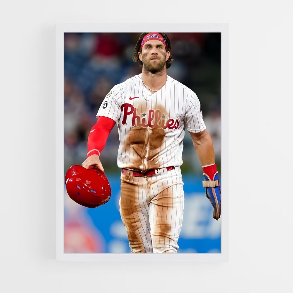 Poster Bryce en Action – affiche Baseball (vue 3)